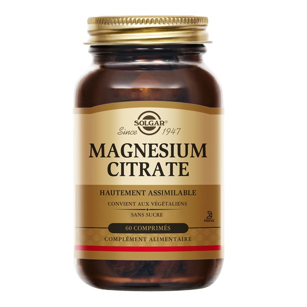 Solgar Magnésium citrate comprimés
