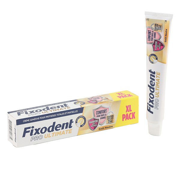 Fixodent Pro Ultimate crème adhésive goût neutre
