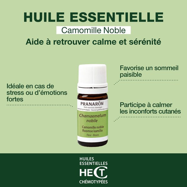 Pranarom huile essentielle camomille noble 5 ml