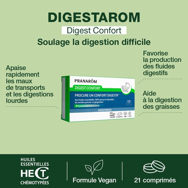 Pranarom digestarom confort comprimés 21